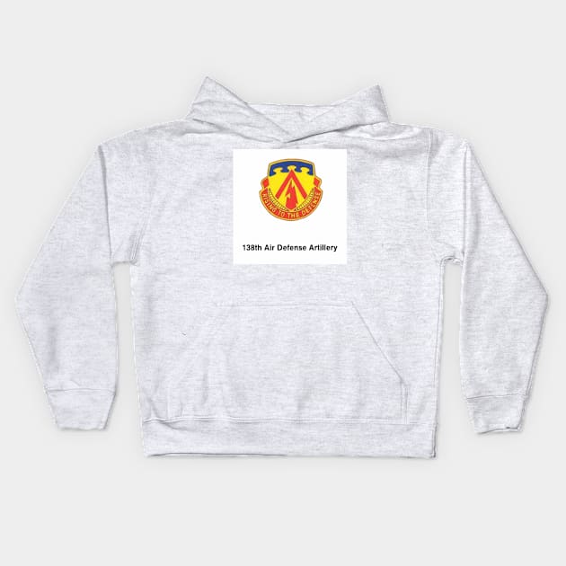 138th Air Defense Artillery Kids Hoodie by Limb Store